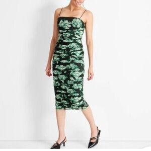 Future Collective Spaghetti Strap Ruched Dress